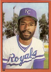 1982 Topps Baseball Stickers     189     Willie Wilson
